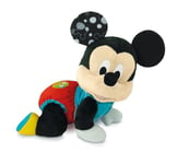 Clementoni Disney Baby Mickey Gattona avec Moi - Peluche Disney parlante Italienne, chansons et comptines, Jeu pour Enfants de 6 Mois pour Apprendre à Ramper, Premiers Pas, Centre d'activités