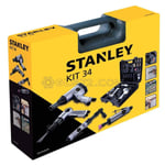 STANLEY KIT 34 PIÈCES ACCESSOIRE PNEUMATIQUES COMPRESSEUR D'AIR VISSEUSE