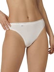 Sloggi Women's Basic+ Tai 3 Pack Brief, White, 8 (Pack of 3)