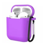 Etui Housse Coque de Protection en Silicone violet pour Boitier AirPods - Visiodirect -