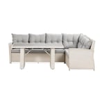 Comfort Garden Loungegrupp James med Bord Vit/Aintwood Utomhus Höger 708481