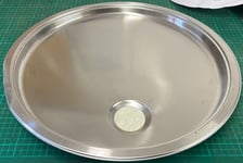 Carbon Phoenix Carisma 401 x 3 1/2'' Round Metal Sink Stainless Steel 101.0191.0