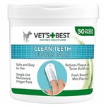 Vet S Best Teeth Cleaning Pads For Dogs Pack Of 50 Vet S Best Dog T Uk Stoc