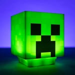 Minecraft Creeper-lampa, Dekorativ nattlampa, LED-lampor med spelljud, Uppladdningsbar, Sänglampa för barn, Nattlampa för vägg (Grön) Roman