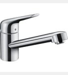 Hansgrohe - Robinet de cuisine HANSGROHE Focus M42 100 aspect acier inox- Gris