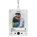 Personalised Our Song Keyring Anniversary Gifts Music Husband Wife Boyfriend