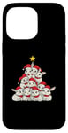 Coque pour iPhone 14 Pro Max Sapin de Noël amusant en forme de lapin pour filles et garçons