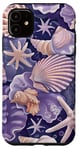 Coque pour iPhone 11 Violet Classique Tropical Coastal Petite-fille Esthétique