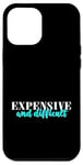 Coque pour iPhone 12 Pro Max Turquoise Cher & Difficult Turquoise Graphic