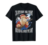 Rock Santa guitar guitarist Christmas Rock N Roll T-Shirt