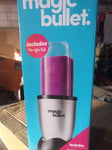 NutriBullet 1485 Magic Bullet 4pc Blender Mixer & Food Processor Silver.New 