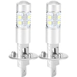 Ersandy - Ampoule Led H1 100w, Ampoules De Phare Feu De Brouillard 360 Degrés Phare Ampoule Led 2pcs H1 6000k Super Blanc 100w Led Kit Ampoules