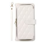 Vetoketjullinen Flip Phone Case Lompakkokotelo luottokorttipaikoilla Samsung Galaxy S21 Ultra