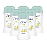 Dove Go Fresh Pear Aloe Deodorant Stick Antiperspirant 40ml 3, 6 Pack