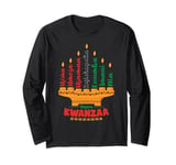 Kinara Seven Candles Principles Of Kwanzaa Happy Kwanzaa Long Sleeve T-Shirt