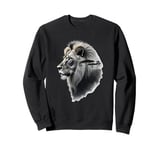 LION in the African savannah save the Lions cat lover nature Sweatshirt