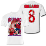 Martin Ødegaard Arsenal Norge spelare t-shirt sportströja 160cl 12-13år