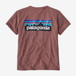 Patagonia P-6 Logo Responsibili-Tee, t-skjorte dame Dulse Mauve 37567-DLMA M 2021