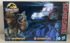 Transformers x Jurassic Park Action Figure 2-Pack Dilophocon & Autobot JP12