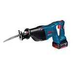 Bosch Professional GSA 18 V-LI Cordless Sabre Saw with 2 x 18 V 5.0 Ah Lithium-Ion Batteries, L-Boxx