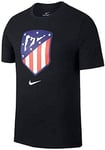 Nike ATM M NK Tee Evergreen Crest T-Shirt Homme, Black, FR : S (Taille Fabricant : S)