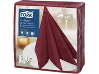 Tork Tork Linstyle - Middagsservietter, Premium - Burgund