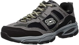 Skechers Sport Men's Vigor 2.0 Trait Memory Foam Sneaker, Charcoal/Black, 10 XW US