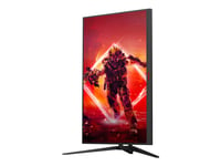 Aoc Agon Ag275qxn - Ag5 Series - Led-Skjerm - Gaming - 27" - 2560 X 1440 Qhd @ 165 Hz - Va - 400 Cd/M² - 3000:1 - Displayhdr 400 - 1 Ms - 2Xhdmi, 2Xdisplayport - Svart, Rød