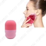 1PC Pink Silicone Massage Ice Cube Mold Facial Ice Contour Roller Face Skin Care