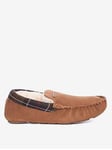 Barbour Monty Slippers - Brown, Camel, Size 9, Men