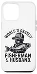 iPhone 13 Pro Max World's Okayest Fisherman Husband - Funny Fishing Design Case