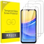 JETech Protection D'écran pour Samsung Galaxy A15 4G / 5G 6,5 Pouces, 9H Film de Verre Trempé, Anti-Rayures, HD Transparent, Lot de 3