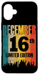 iPhone 16 Plus December 16 Limited Edition 16th Day Retro Vintage Birthday Case