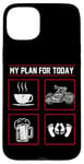 iPhone 15 Plus Classic Motorcycle Biker Plan For Today Coffee Beer Case