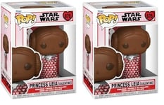 Funko Pop! Star Wars: Leia Organa - (Val Choc)- Figurine en Vinyle à Collectionner - Idée de Cadeau - Produits Officiels - Jouets pour Les Enfants et Adultes - Movies Fans (Lot de 2)