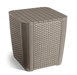 Keter Luzon (Flache Rattanoptik) Table de Jardin, Plastique, Cappuccino, Normal