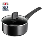 Tefal Titanium Force Saucepan, 16cm Black