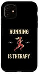 Coque pour iPhone 11 Running Therapy Pantalon de course à pied pour femme