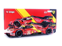 BBURAGO 1/18 - FERRARI 499P 3.0L TURBO V6 - POLE POSITION LE MANS 2023 16301-50