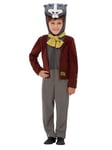 Smiffys Wind in the Willows Badger Deluxe Costume, Brown with Hooded All in One Character Bodysuit, Officially Licensed The Wind in the Willows Fancy Dress, Toddler Dress Up Costumes