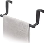 Horizon Black over the Door Towel Rail Towel Holder anti Slip Scratch Protecting