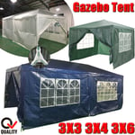 3x3/4/6m Pe Garden Gazebo Tent Outdoor Marquee Canopy Awning With Hose Pipe Tool