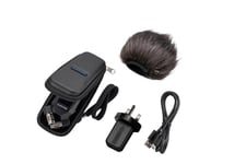 Zoom APH-1e (UK-version) Accessory package for the Zoom H1essential Handy Recorder, WSU-1 windscreen, AD-17 power adapter, padded case, USB-C cable