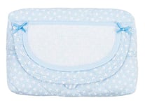 Filet - Boîte à Lingettes Humides pour Bébé, Distributeur Rechargeable de Lingettes, Pochette pour Lingettes à Broder - Couleur Bleu ciel - 100 G AMP1117B