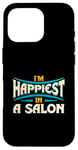 Coque pour iPhone 16 Pro Citation « I'm Happiest In A Salon Hair Love »