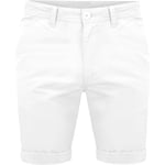 onpointlook 2k18Apr New Mens Knee Length Cargo Combat Shorts Casual Check Print 100% Cotton Pants[White,32" Waist]