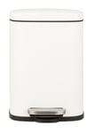 Habitat 5 Litre Rectangular Bathroom Pedal Bin - White