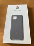 Genuine Google Pixel 4 Official Fabric Case Grey Orange Brand New & Still SEALED