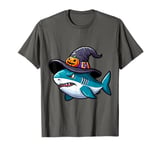 Scary Halloween Shark Witch Hat Costume Spooky Season T-Shirt