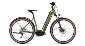 Vtc electrique cube nuride hybrid pro 750 allroad easy entry shimano deore 10v 750 wh 29   vert shinymoss 2023